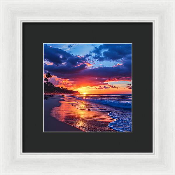 Sapphire Sunset - Framed Print