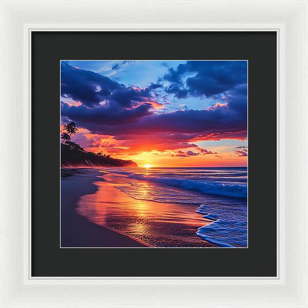 Sapphire Sunset - Framed Print