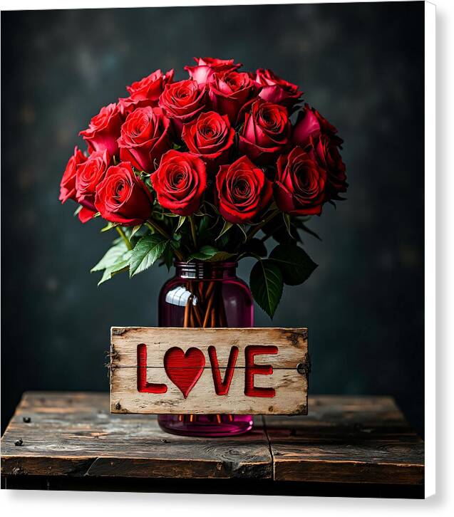 Sign of Love - Canvas Print