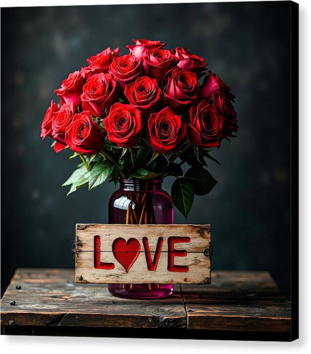 Sign of Love - Canvas Print