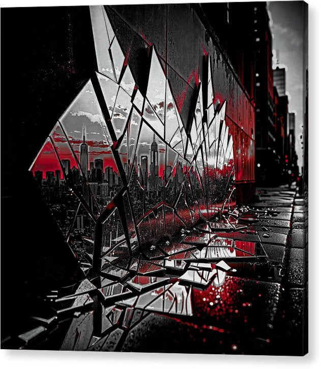 Skyline Kaleidoscope Dark - Acrylic Print