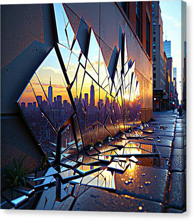 Skyline Kaleidoscope - Canvas Print