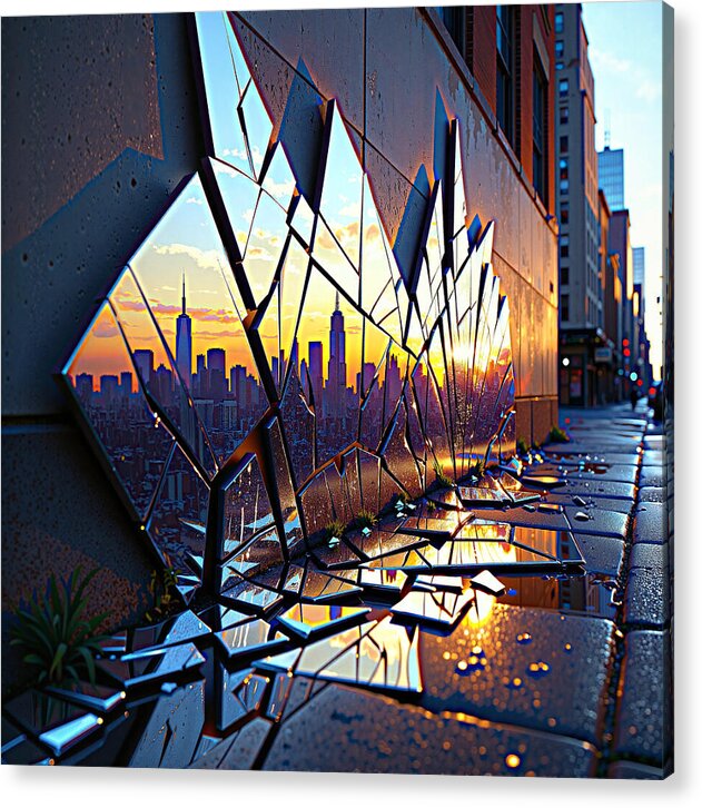 Skyline Kaleidoscope - Acrylic Print