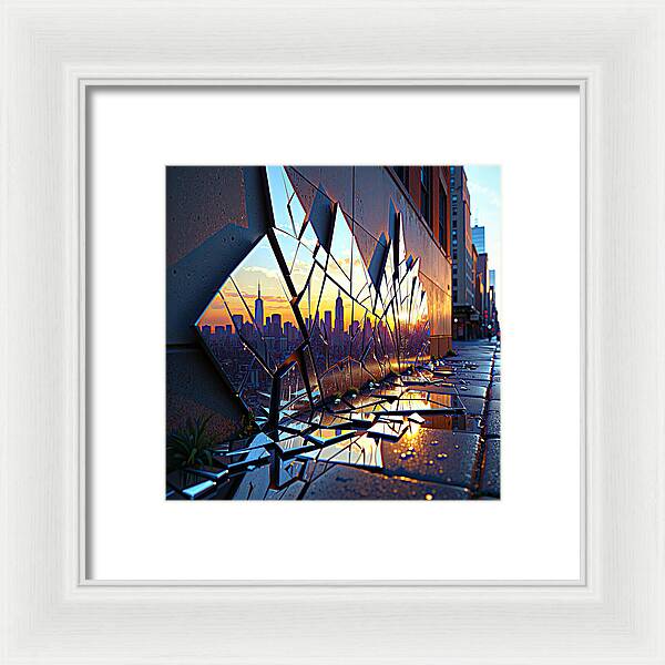 Skyline Kaleidoscope - Framed Print