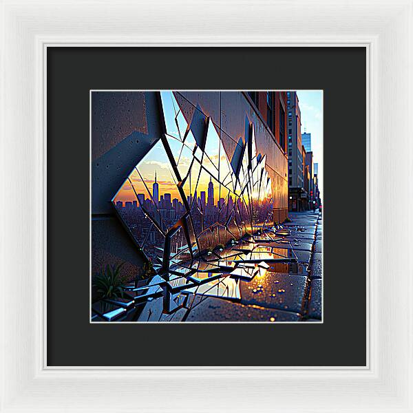 Skyline Kaleidoscope - Framed Print