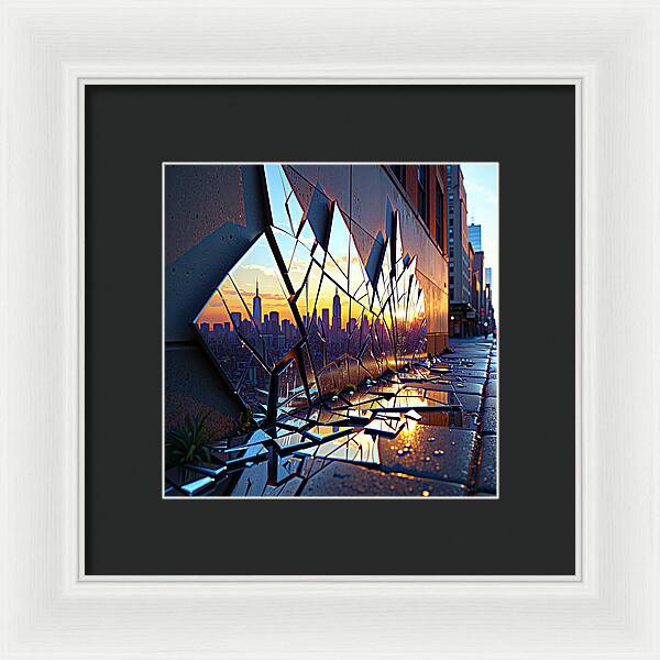 Skyline Kaleidoscope - Framed Print