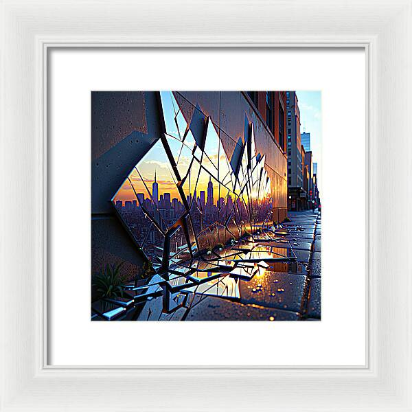 Skyline Kaleidoscope - Framed Print