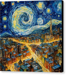 Switch Starry Night City Lights - Canvas Print 2 image