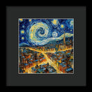 Switch Starry Night City Lights - Framed Print 2 image