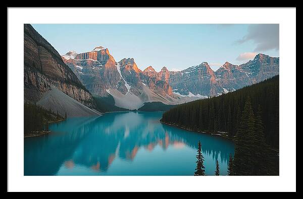 Still Waters, Silent Heights - Framed Print