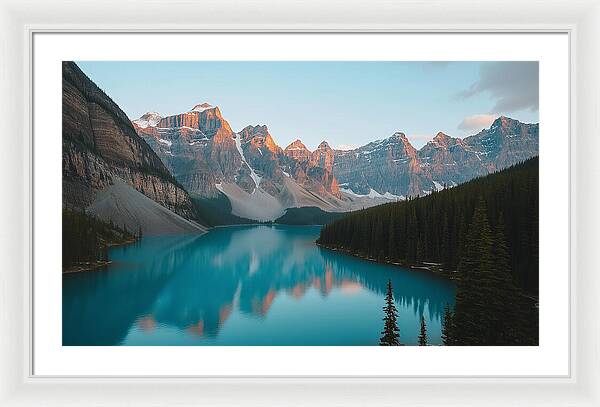 Still Waters, Silent Heights - Framed Print