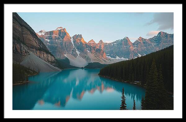 Still Waters, Silent Heights - Framed Print