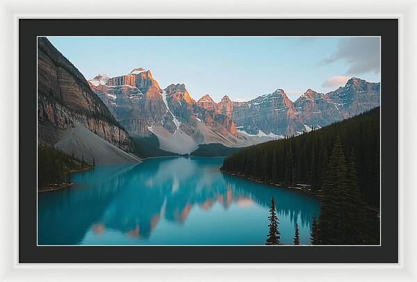 Still Waters, Silent Heights - Framed Print