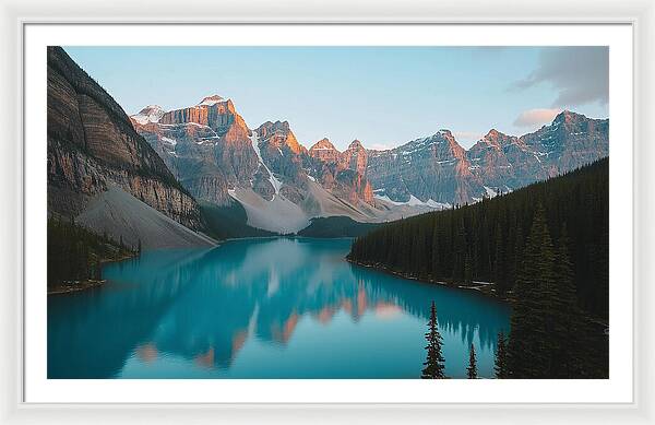 Still Waters, Silent Heights - Framed Print