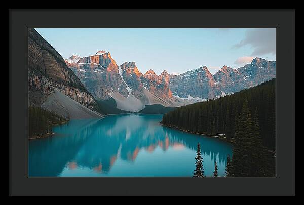 Still Waters, Silent Heights - Framed Print