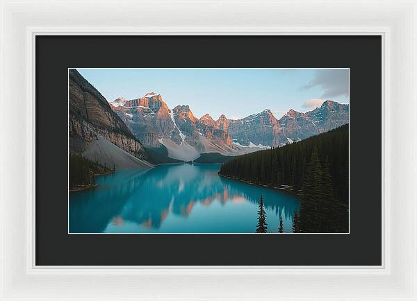 Still Waters, Silent Heights - Framed Print