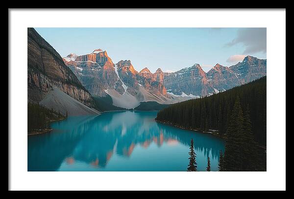 Still Waters, Silent Heights - Framed Print