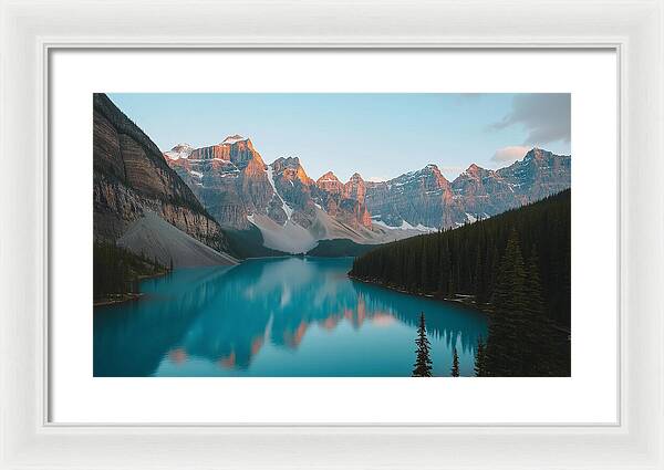 Still Waters, Silent Heights - Framed Print