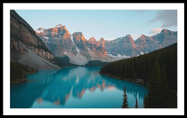 Still Waters, Silent Heights - Framed Print