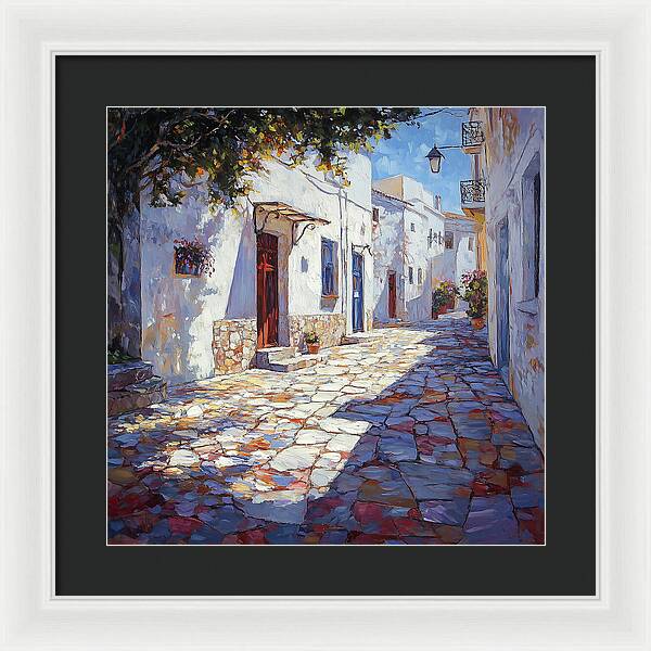 Sunlit Pathways - Framed Print