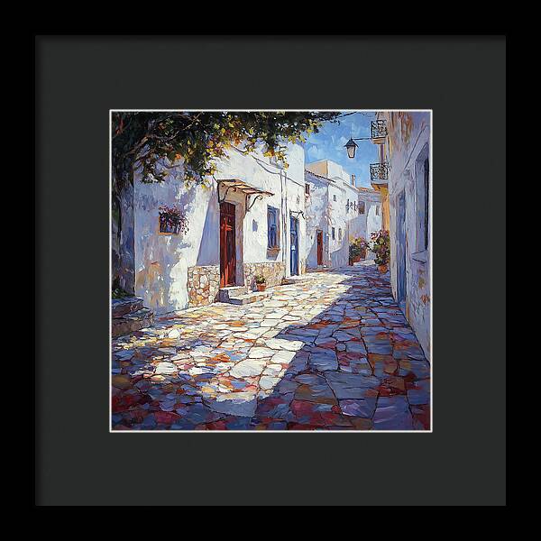 Sunlit Pathways - Framed Print