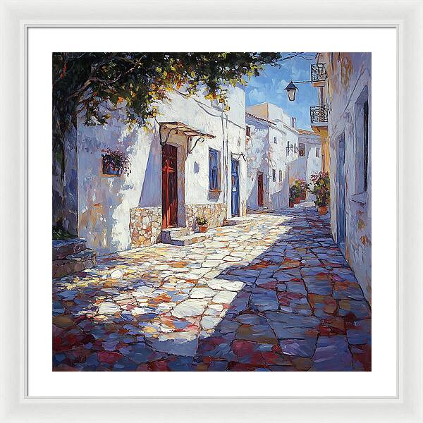 Sunlit Pathways - Framed Print