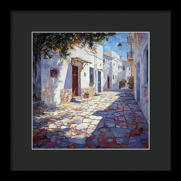 Sunlit Pathways - Framed Print