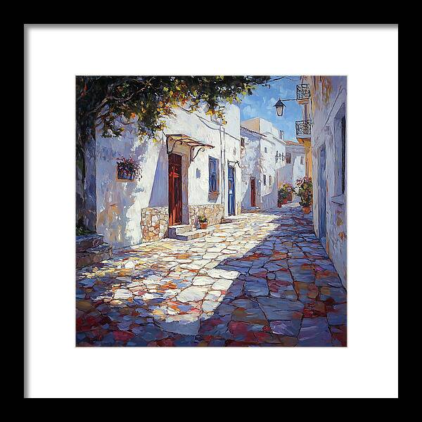 Sunlit Pathways - Framed Print