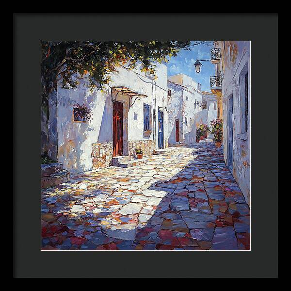 Sunlit Pathways - Framed Print