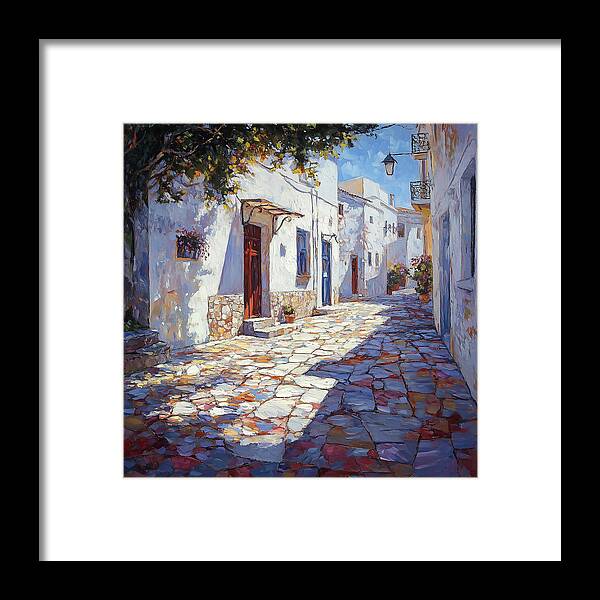 Sunlit Pathways - Framed Print