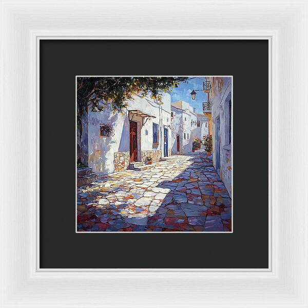 Sunlit Pathways - Framed Print