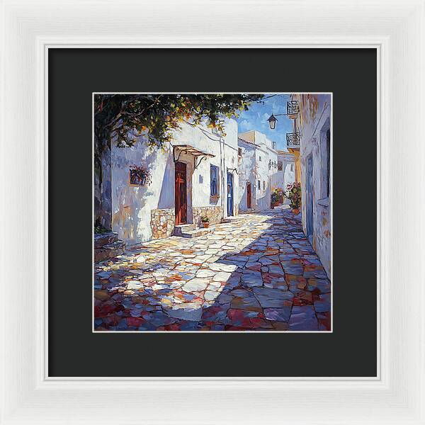 Sunlit Pathways - Framed Print