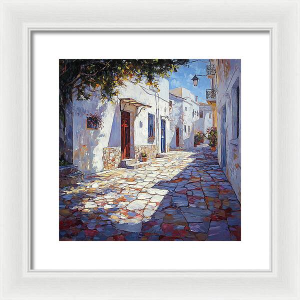 Sunlit Pathways - Framed Print