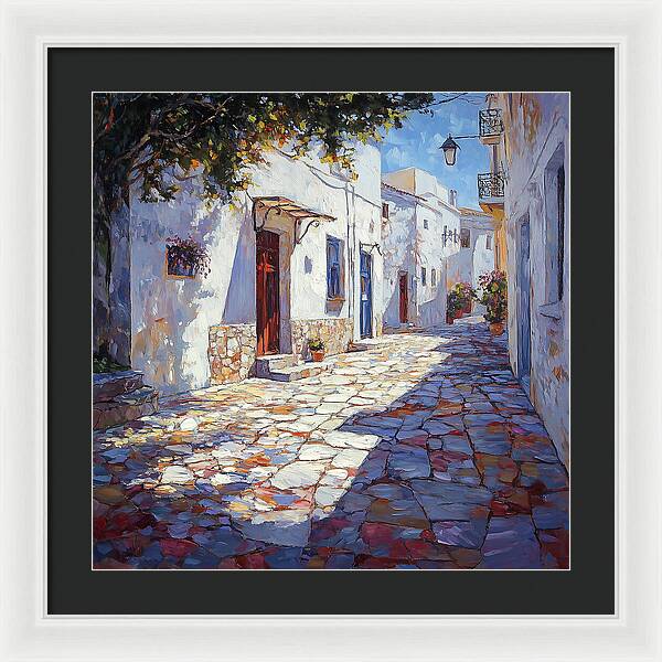 Sunlit Pathways - Framed Print