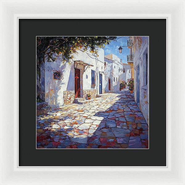 Sunlit Pathways - Framed Print