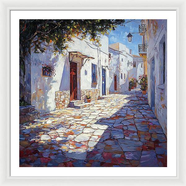 Sunlit Pathways - Framed Print