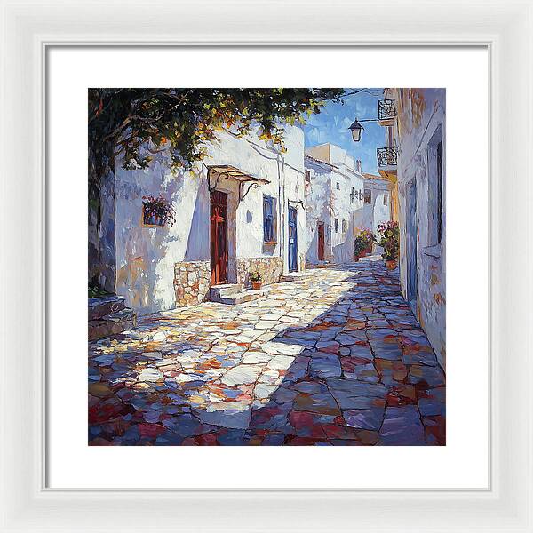 Sunlit Pathways - Framed Print