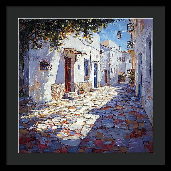 Sunlit Pathways - Framed Print