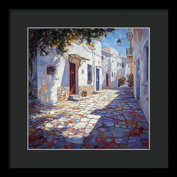 Sunlit Pathways - Framed Print