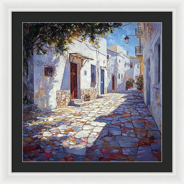 Sunlit Pathways - Framed Print