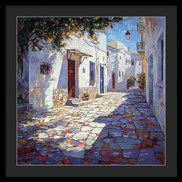 Sunlit Pathways - Framed Print