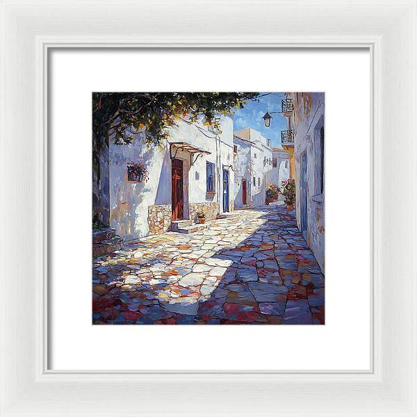 Sunlit Pathways - Framed Print