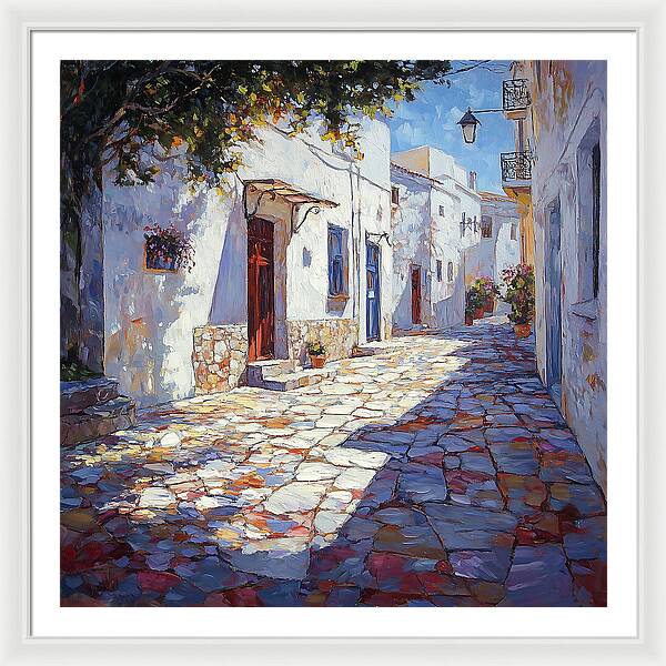 Sunlit Pathways - Framed Print