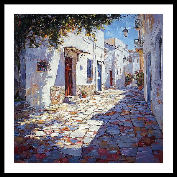 Sunlit Pathways - Framed Print