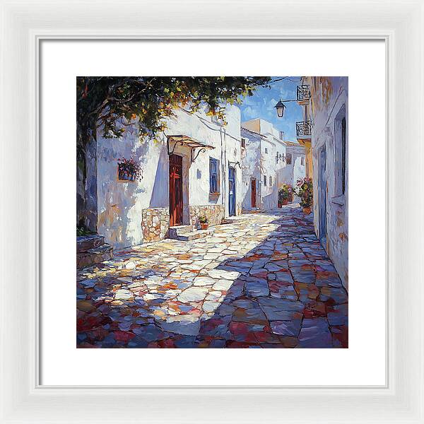 Sunlit Pathways - Framed Print