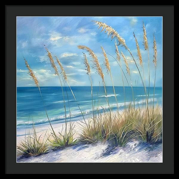 Sunlit Sandscape - Framed Print