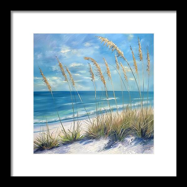 Sunlit Sandscape - Framed Print