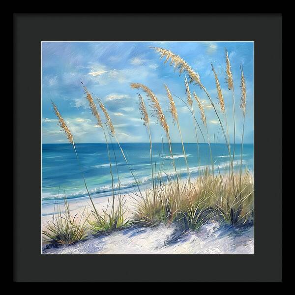 Sunlit Sandscape - Framed Print