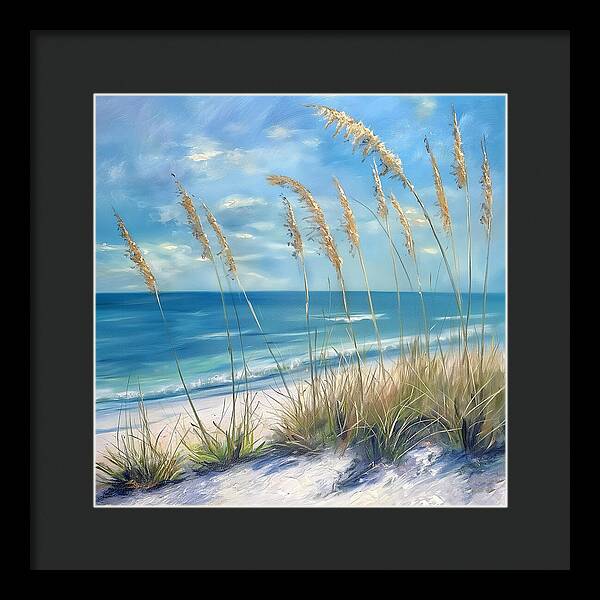 Sunlit Sandscape - Framed Print