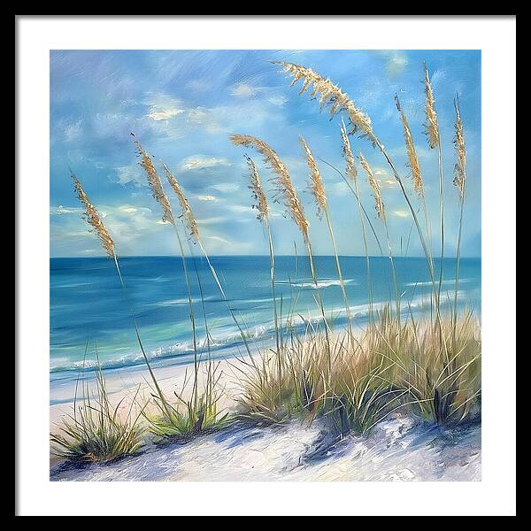 Sunlit Sandscape - Framed Print